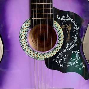 purple acoustic guitar!!!